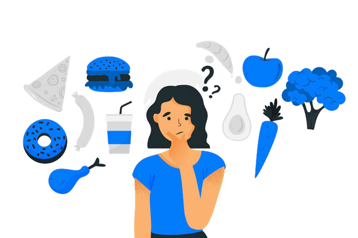 a woman with her hand on her chin