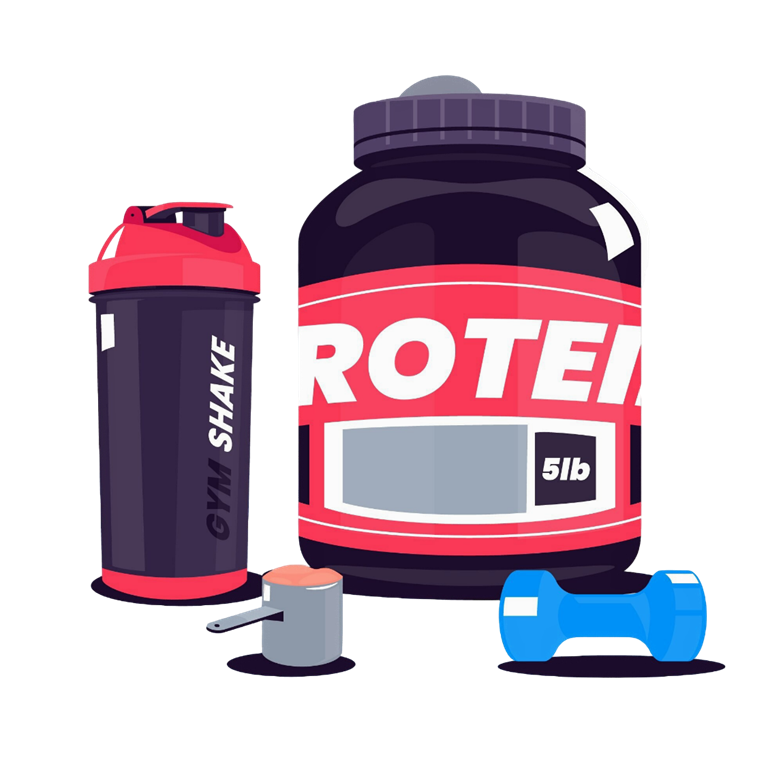 Protein jar and bottle